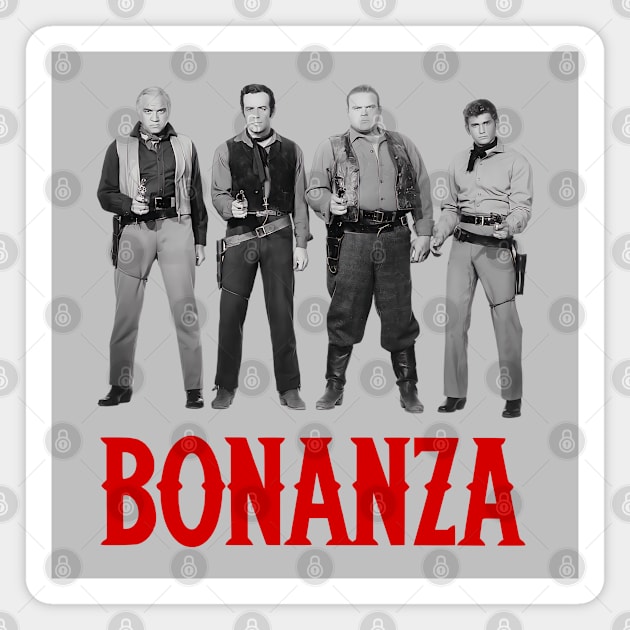 Bonanza - Group Draw - Tv Western Magnet by wildzerouk